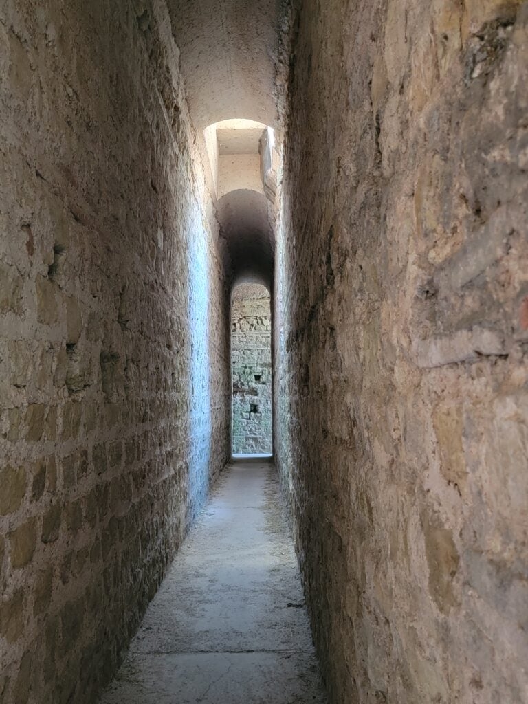 Passageway in the Imperial Roman baths Kaiserthermen Trier