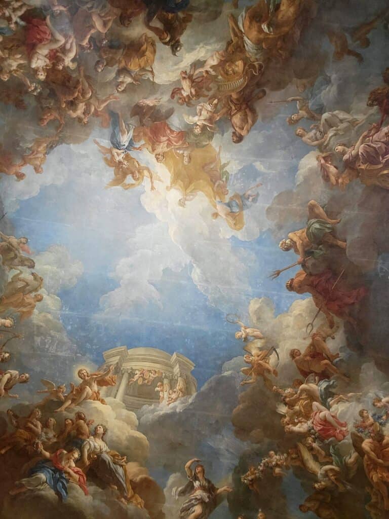 Ceiling painting in Versailles