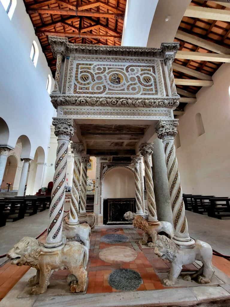 The Lion Pulpit in the Duomo at Ravello