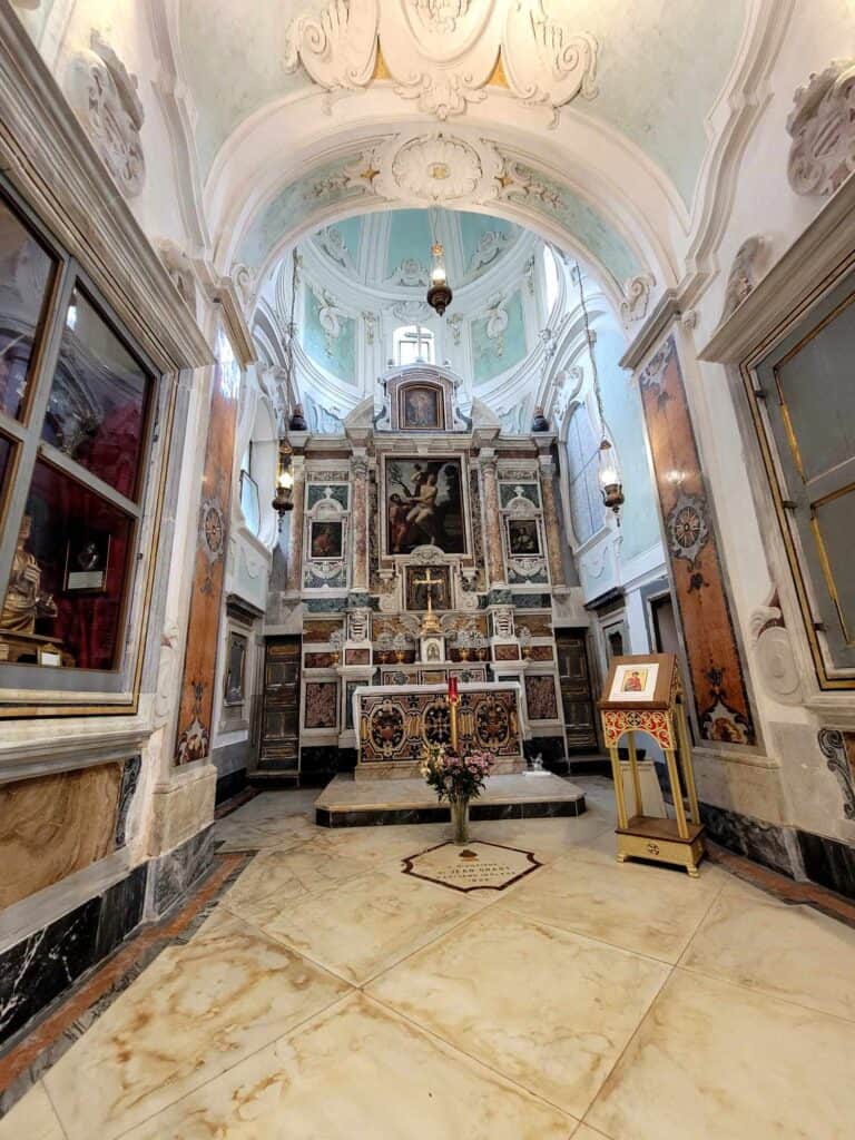 The altar of the Duomo in Ravello Italy