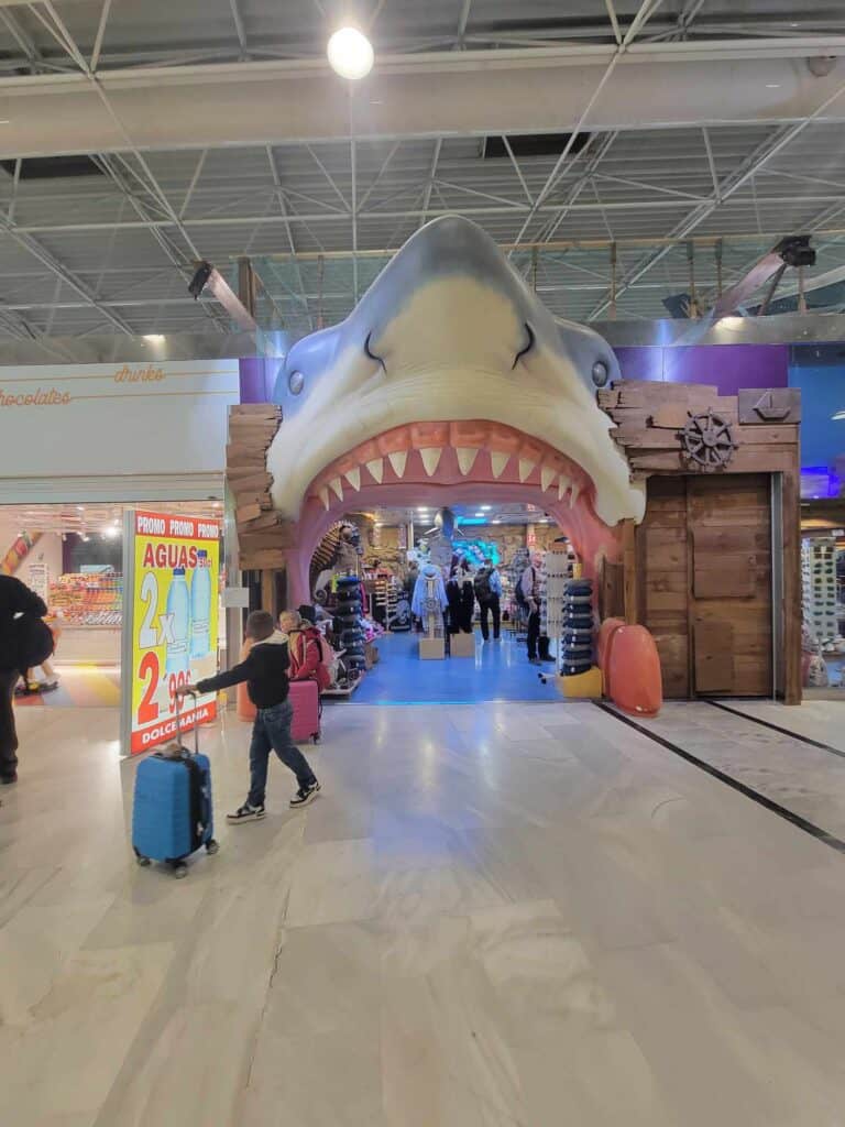 A shop at the Fuerteventura Airport