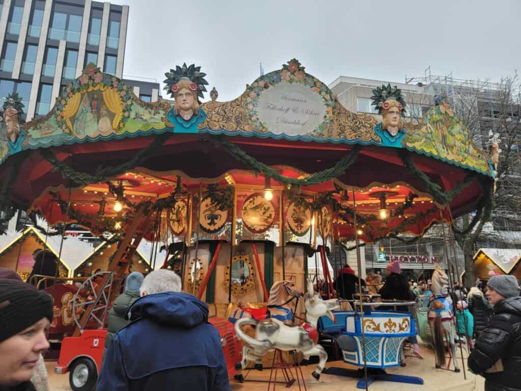 An old fashioned carousel