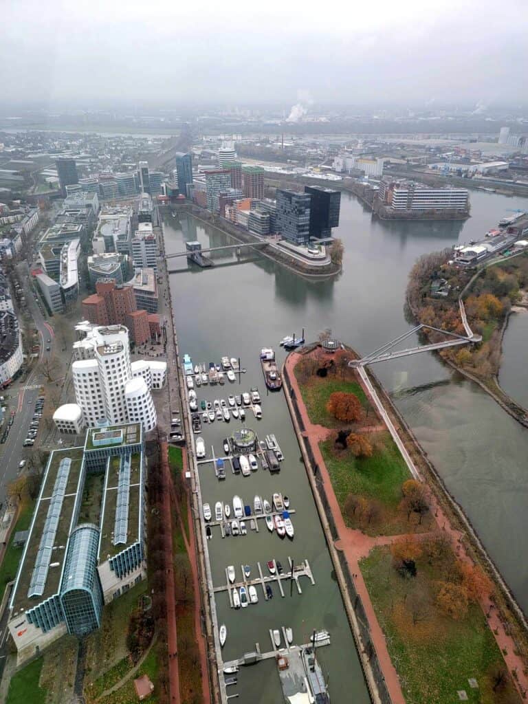 A view of the harbor from above