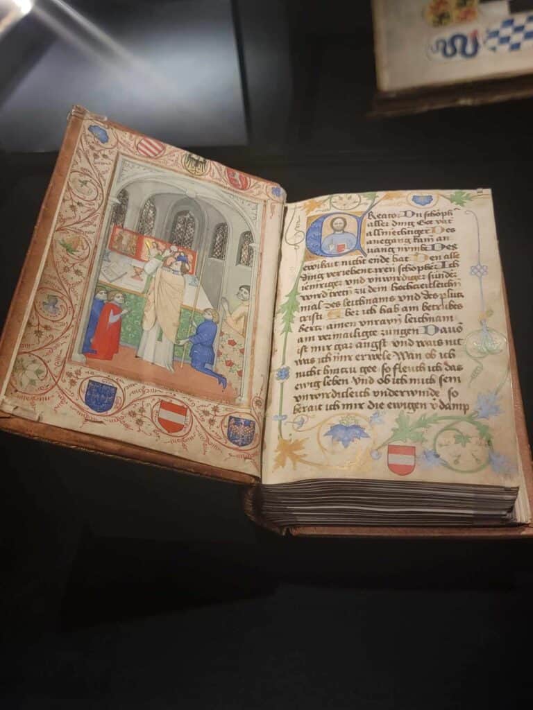 A hand-calligraphied Bible at the Museum of the Palatinate in Speyer