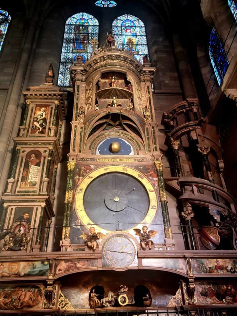 The astronomical clock in Strasbourg cathedral