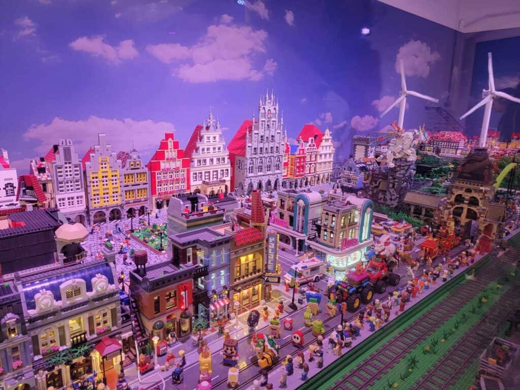 A German city created in great detail with Legos