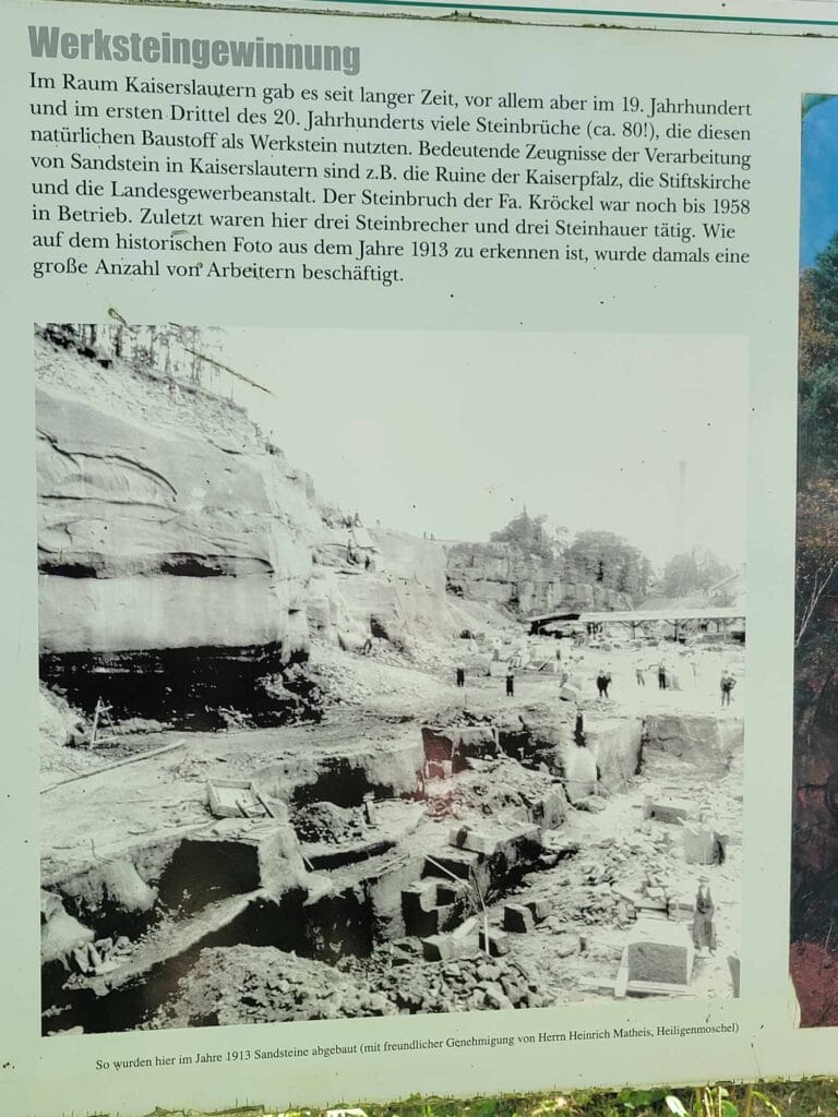 Dinopark Kaiserslautern used to be a sandstone quarry