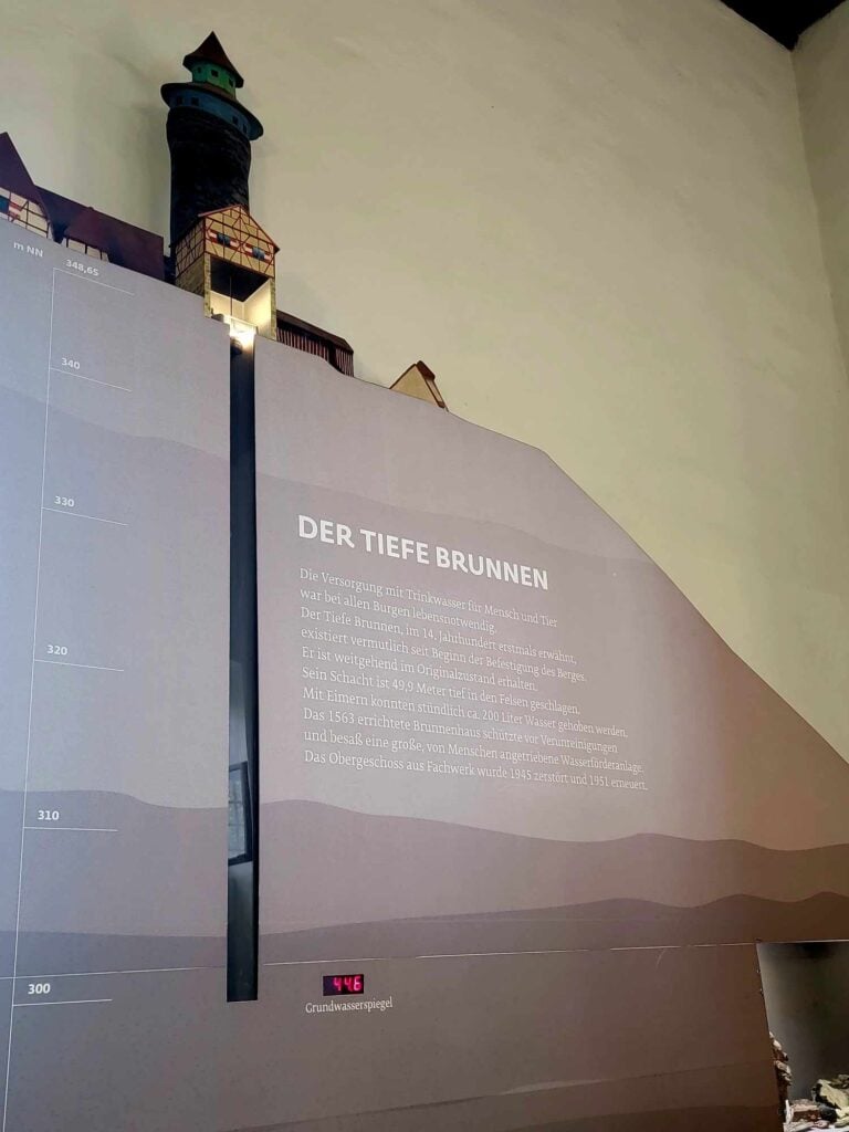 An illustrated cross section of the Tiefe Brunnen (Deep Well)