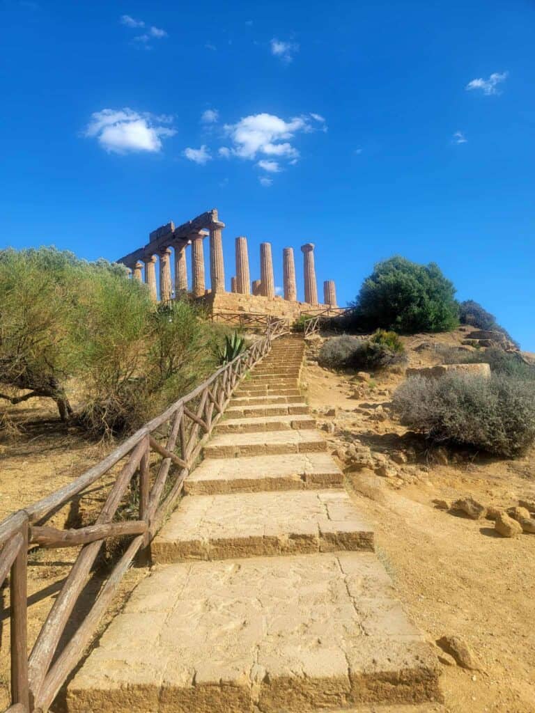 Stairs to the Temple of Juno in the Valley of the Temples