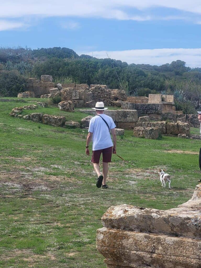 Dogs are welcome at Selinunte Archaeological Park in Sicily