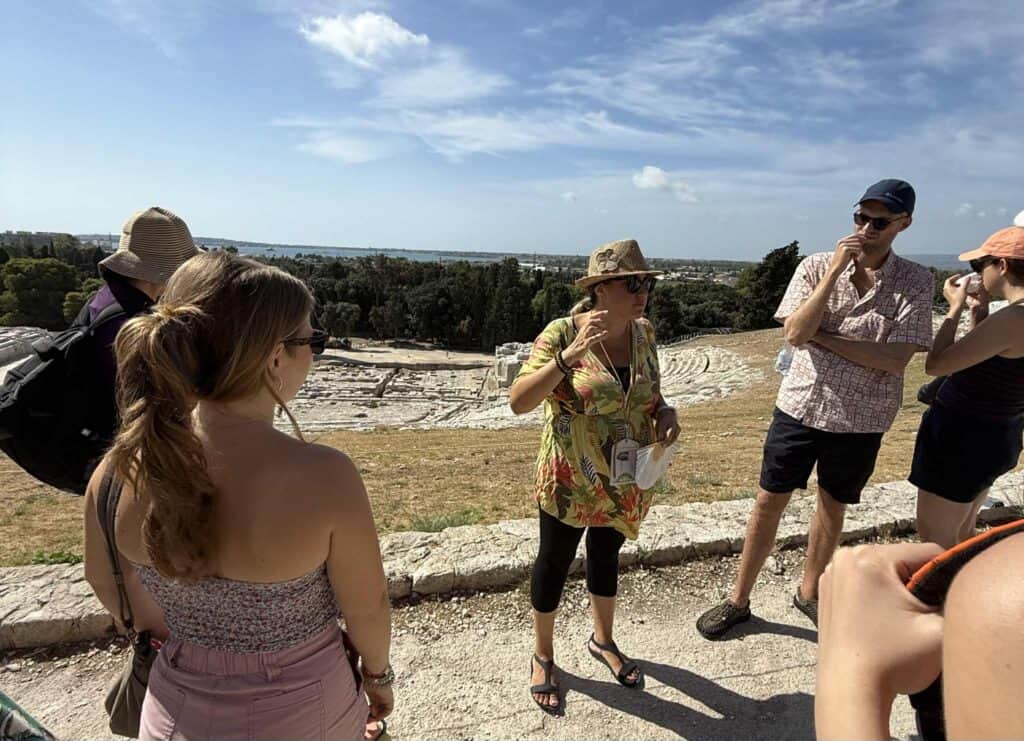 A guided tour of Syracuse Archaeological Park at the ancient Greek theater