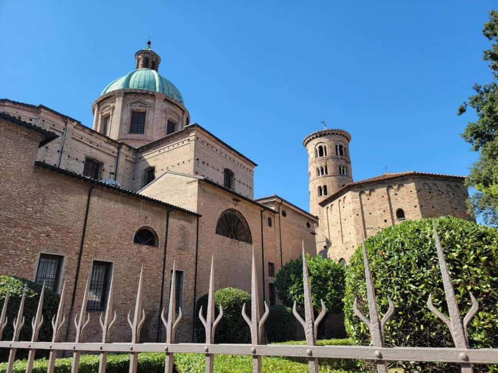 Roman brick buildings in Ravenna Italy