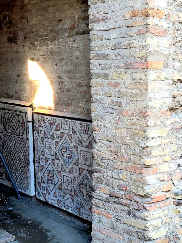 Theodoric mosaics in San Salvatore Ad Calchi in Ravenna Italy