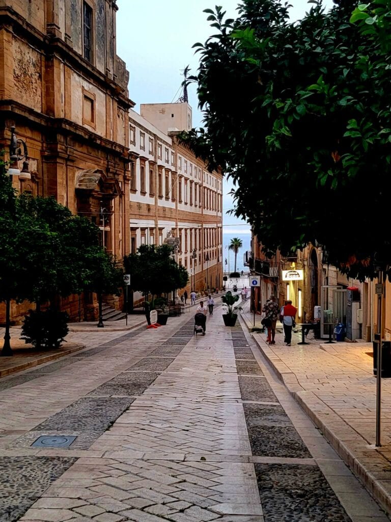 A street in Sciacca in Western Sicily