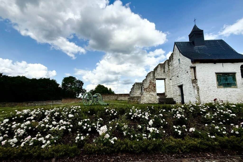 Hugoumont Farm, the pivotal turning point of the Battle of Waterloo
