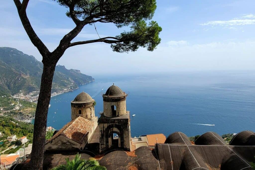 The coastline of Ravello Italy