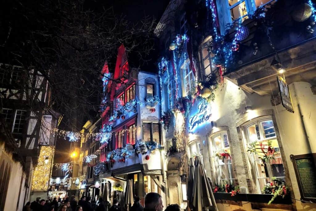 The beautifully decorated Strasbourg Christmas market
