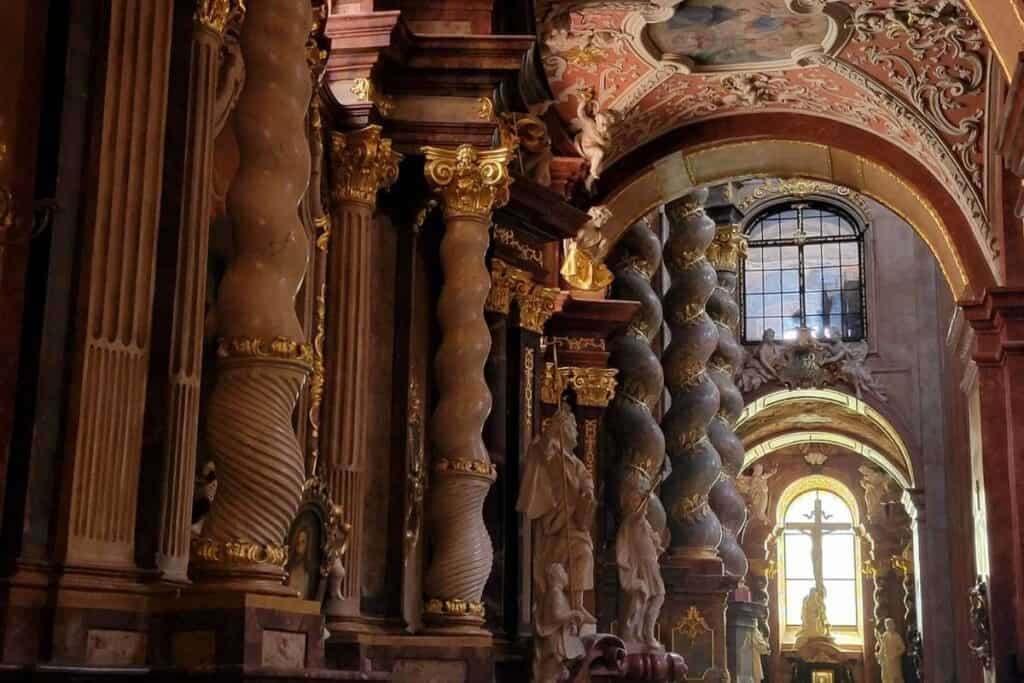 The Pink Church in Poznan Poland