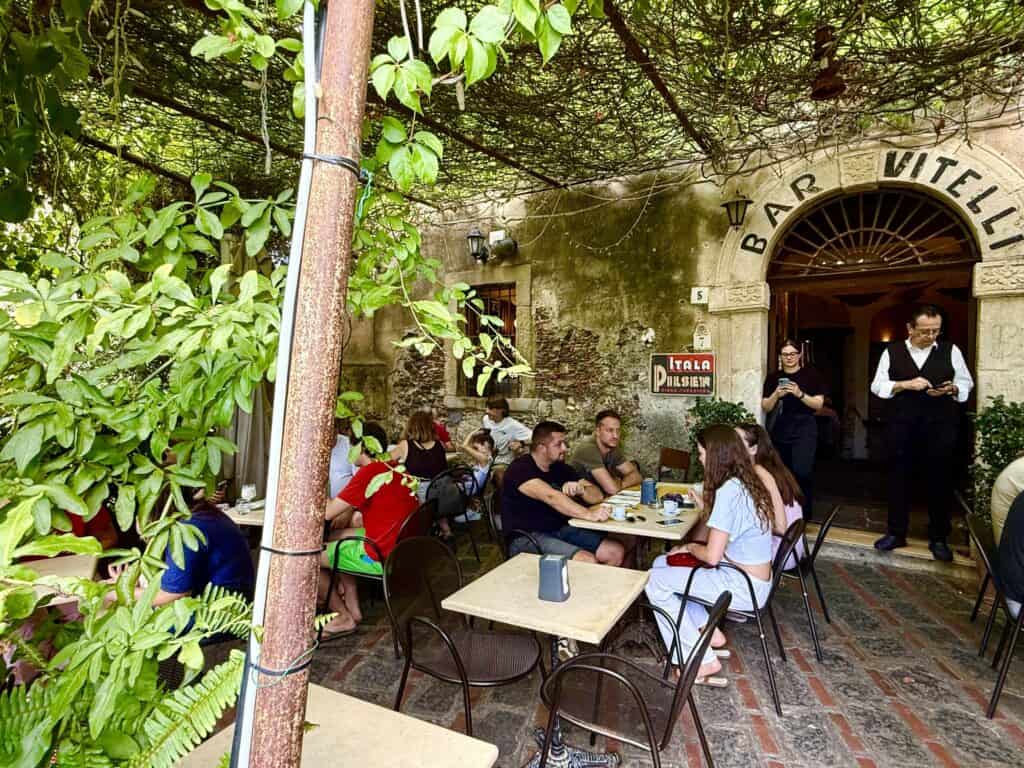 Bar Vitelli in Savoca Sicily