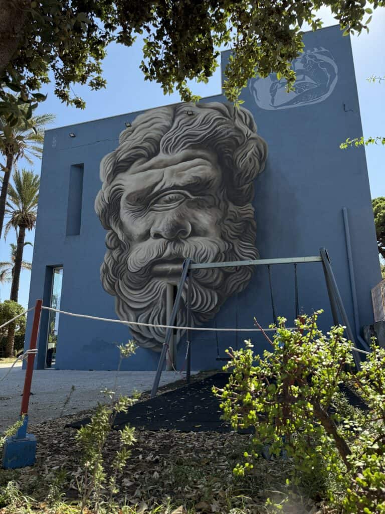 Cyclops mural in Sicily