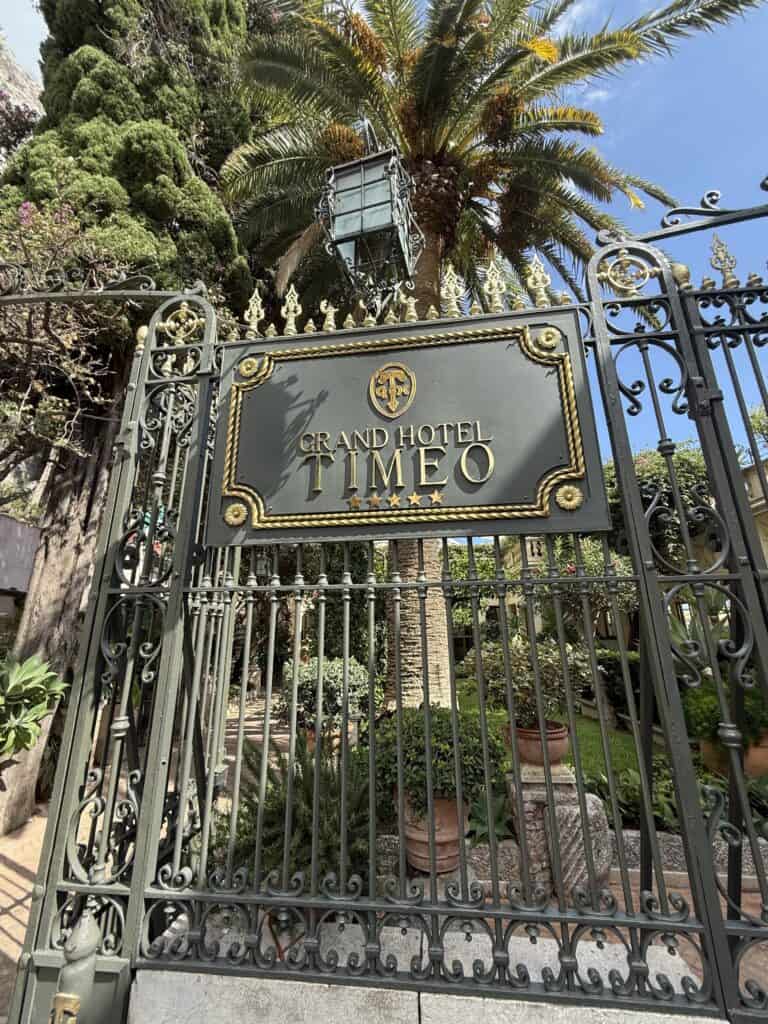 Grand Hotel Timeo gate Taormina
