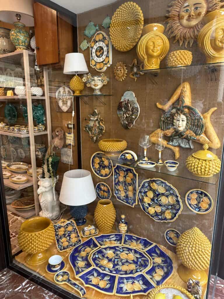 Lemon and Sicilian themed ceramics