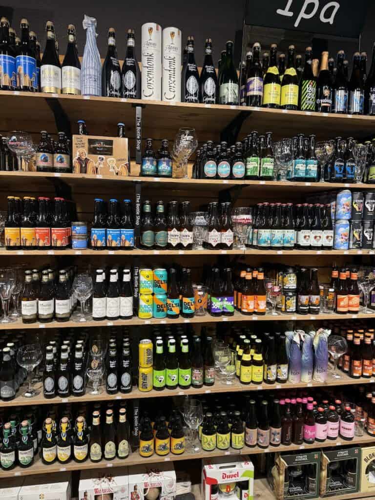 Bruges Christmas Market 2026: Winter Glow, Waffles & an Actual Michelangelo 14 The Bottle Shop in Bruges Belgium