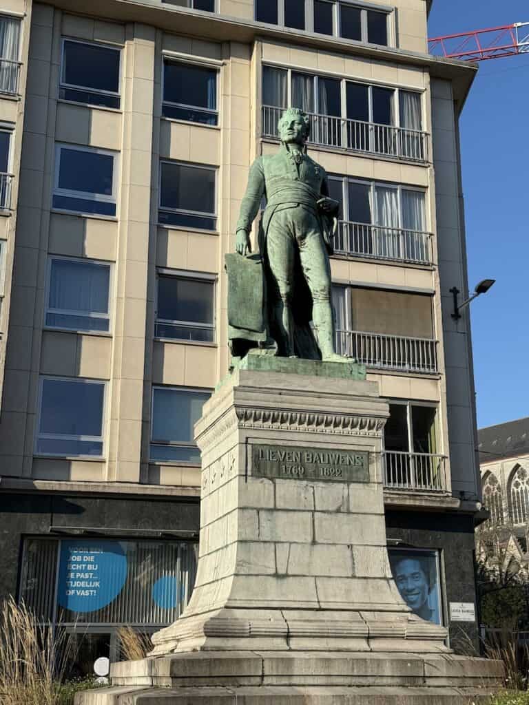 Ghent Christmas Market 2026: Belgium's Best Kept Secret 12 Statue of Lieven Bauwens in Ghent, Belgium