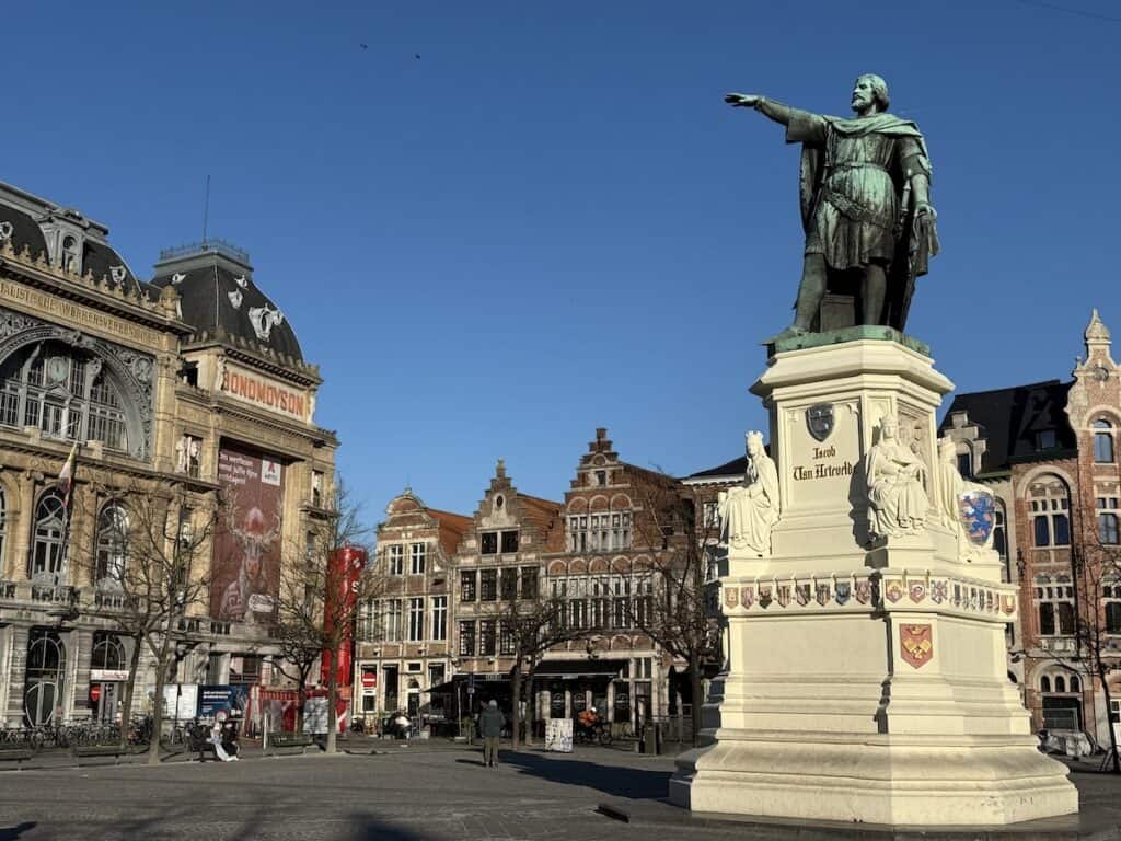 Ghent Christmas Market 2026: Belgium's Best Kept Secret 11 Statue of Jacob Van Artevelde in Ghent Belgium