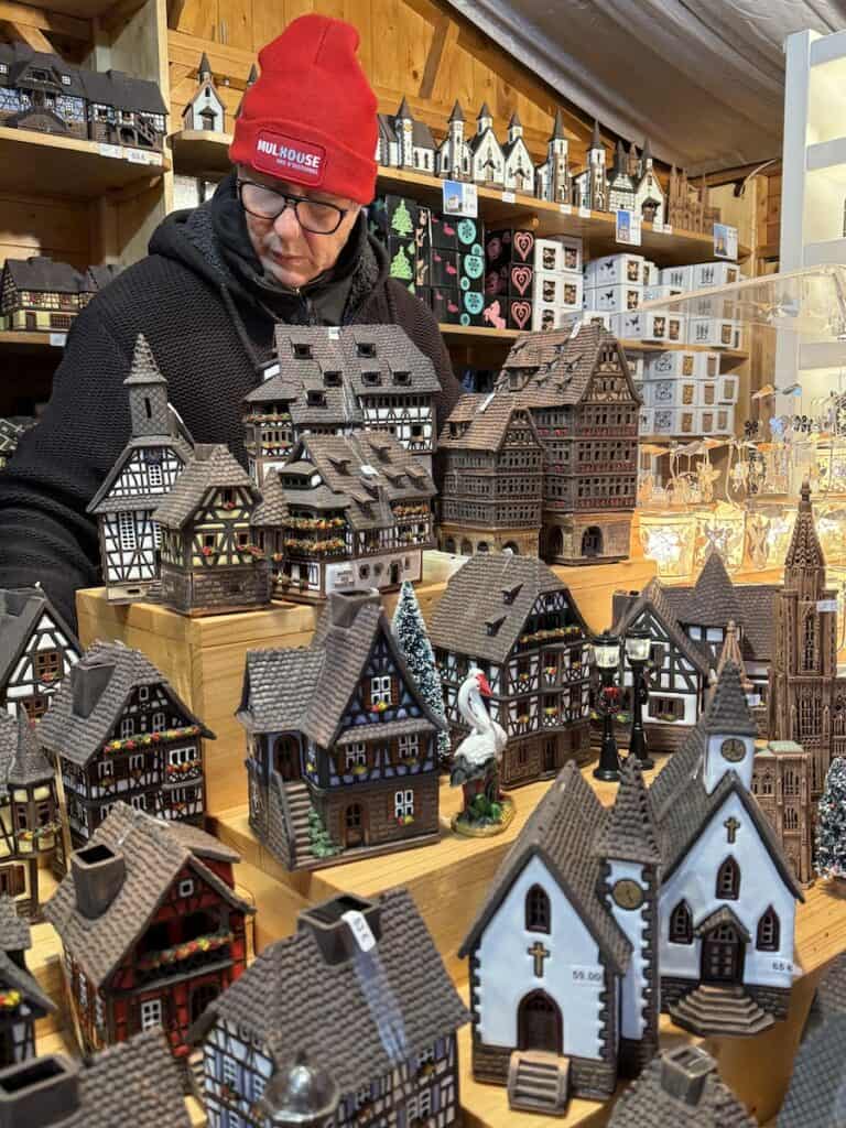 Mulhouse Christmas Market 2026: The Most Elegant Surprise in Alsace 8 Historical Alsacian houses in ceramic at the Mulhouse Christmas market