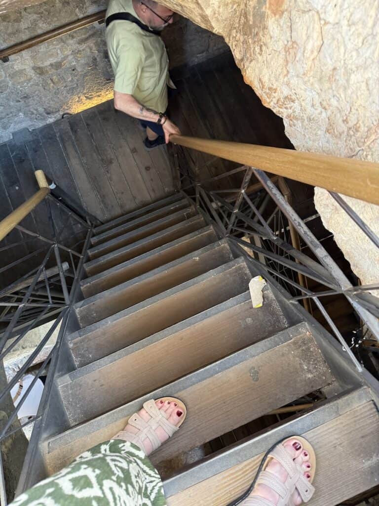 Lake Garda from Verona: Why Sirmione is the Best Day Trip 6 Steep stairs in Rocca Scaligera
