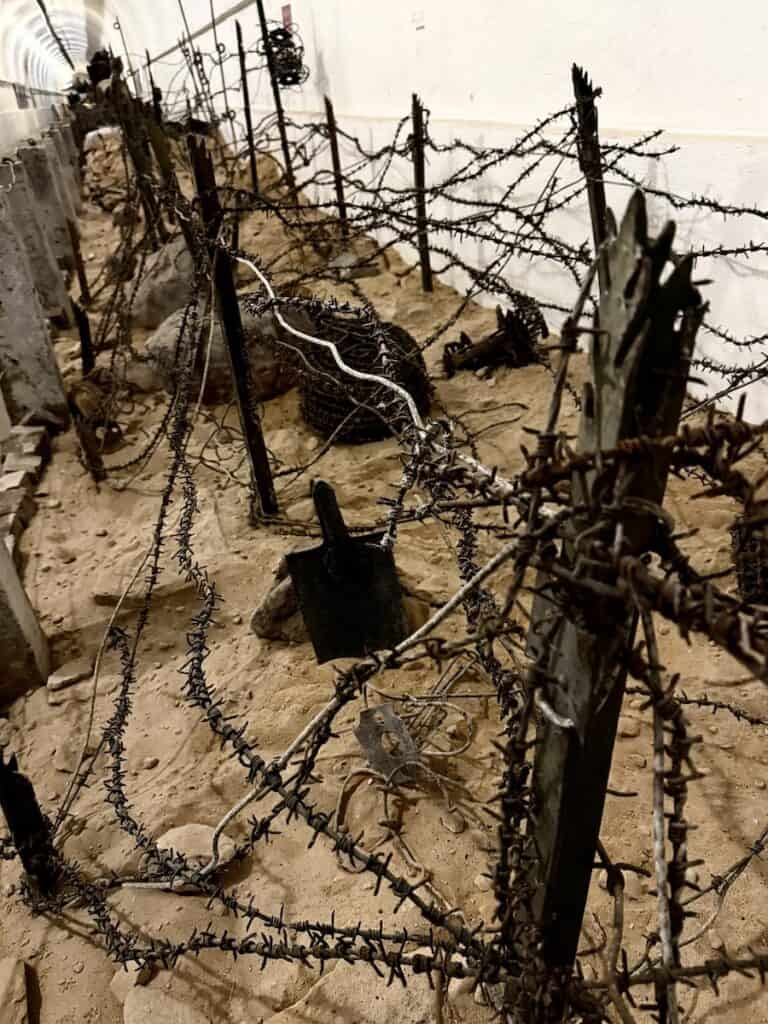 The Westwall Museum in Pirmasens: A Different Kind of WWII Site 3 Barbed wire in the Westwall Museum in Pirmasens