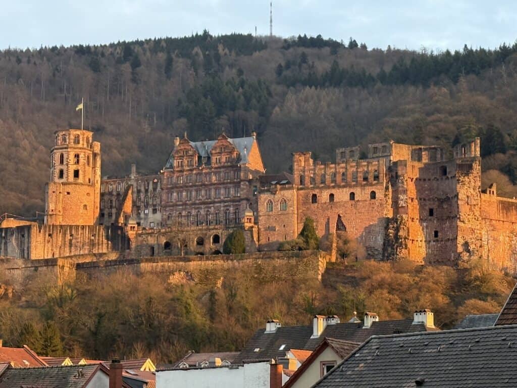 Heidelberg Castle Parking and Tickets: What to Know Before You Go 2 Heidelberg castle from the bridge at Golden Hour