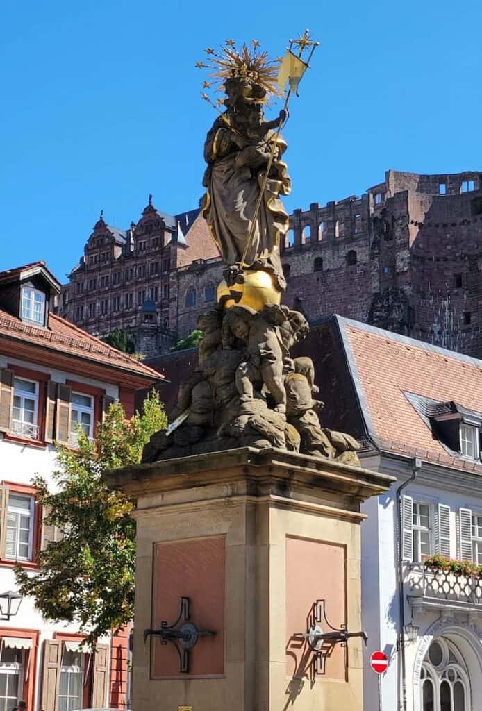Heidelberg Castle Parking and Tickets: What to Know Before You Go 4 View of Heidelberg Castle from the Kornmarkt