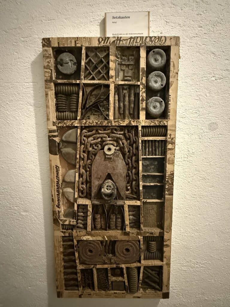 The Westwall Museum in Pirmasens: A Different Kind of WWII Site 10 Art created from artifacts found near Pirmasens in the Westwall Museum in Pirmasens