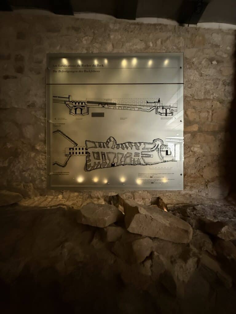 Bock Casemates: Luxembourg's Undefeated Fortress Tunnels 3 bock casemates map