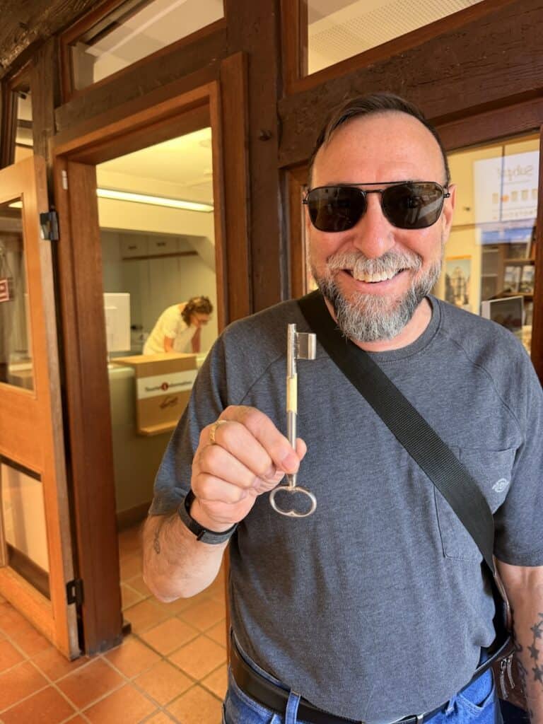 Idstein Germany: How to See This Fairytale Town in One Day 5 The key to the Witches Tower in Idstein Germany