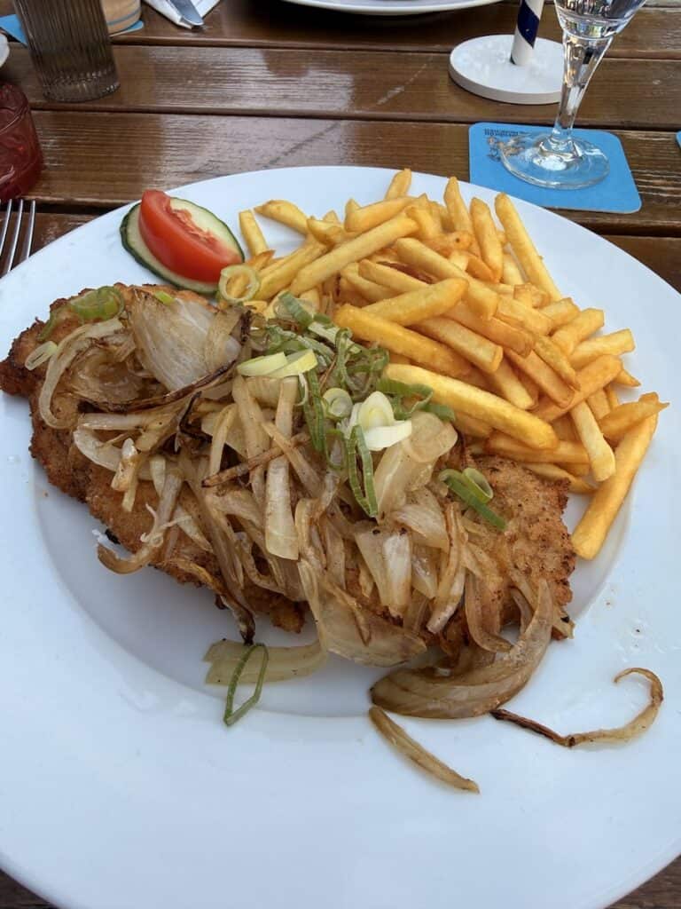 Idstein Germany: How to See This Fairytale Town in One Day 22 Onion schnitzel at the Taunushof in Idstein Germany