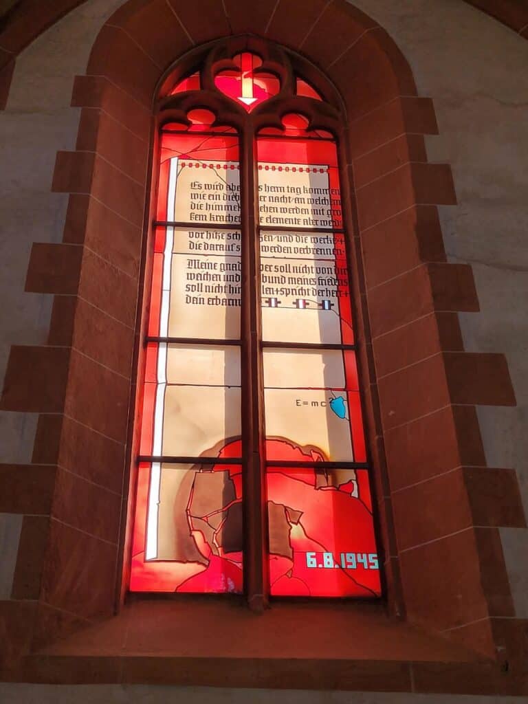 One Day in Heidelberg: A Foolproof Itinerary 11 The Physics Window in the Church of the Holy Spirit in Heidelberg
