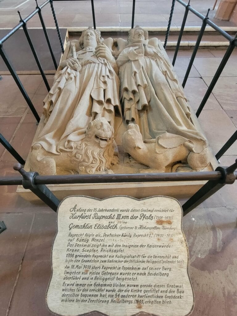 One Day in Heidelberg: A Foolproof Itinerary 10 The tomb of Elector Ruprecht III and his wife Elisabeth