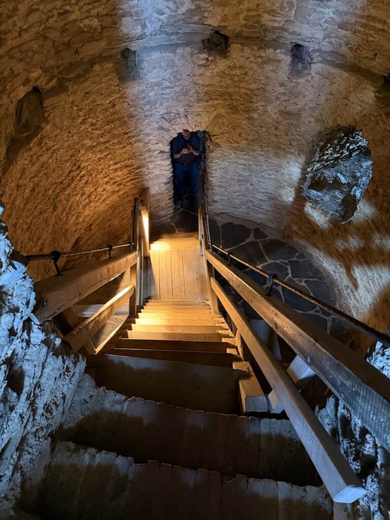 Idstein Germany: How to See This Fairytale Town in One Day 7 Stairs inside the Witches Tower in Idstein Germany