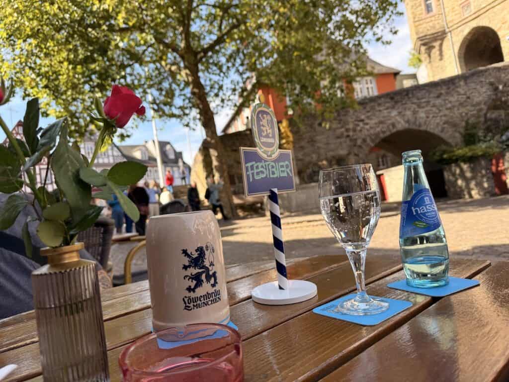 Idstein Germany: How to See This Fairytale Town in One Day 21 Table at the Taunushof in Idstein Germany
