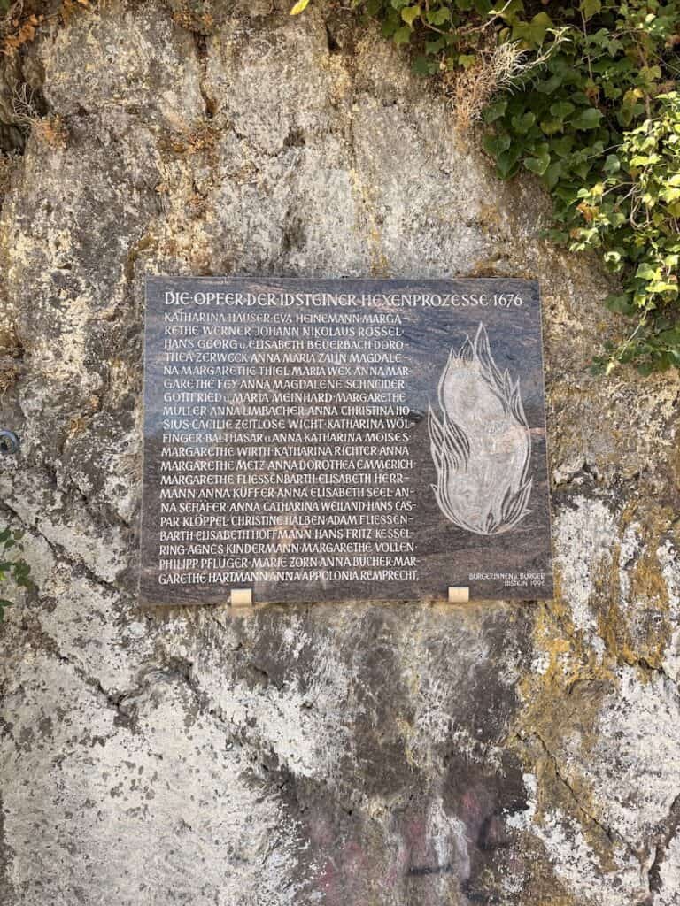 Idstein Germany: How to See This Fairytale Town in One Day 9 The Witch Trial memorial plaque in Idstein Germany